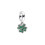 Sterling Silver Four-Leaf Clover Pendant 1 pc 1