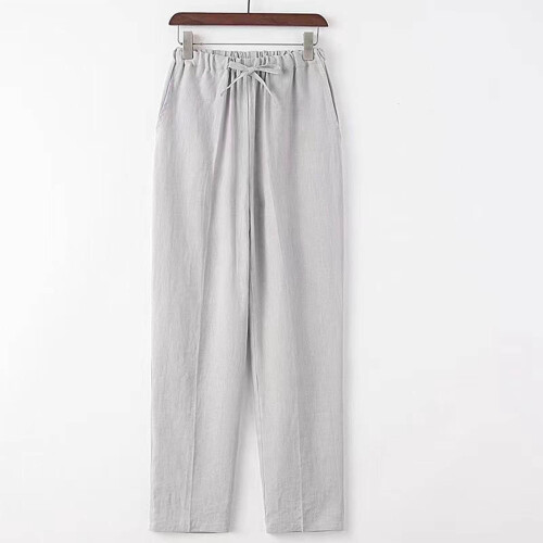 Men's Straight-Leg Casual Pants Solid Color Loose Fit 2