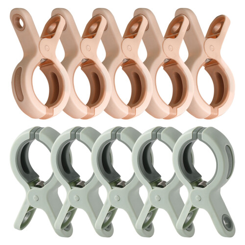 Mollette antiscivolo in plastica, 10 pezzi
