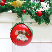 Staron shatterproof Christmas balls red 2.8 inch