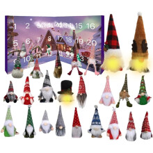 Calendrier de l'Avent 2024 avec des gnomes de Noël (24 pièces)