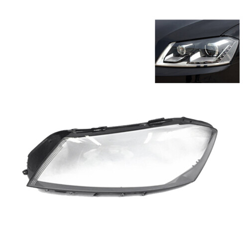 Car Front Headlight  Lamp Lens Cover Shell Lampshade For  B7 2011 2012 2013 2014 2015 Left