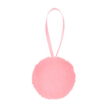 Christmas Ball Ornament Furry Green 8cm