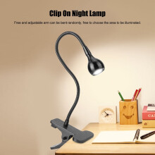 OTVIAP LED desk lamp with USB and flexible clamp