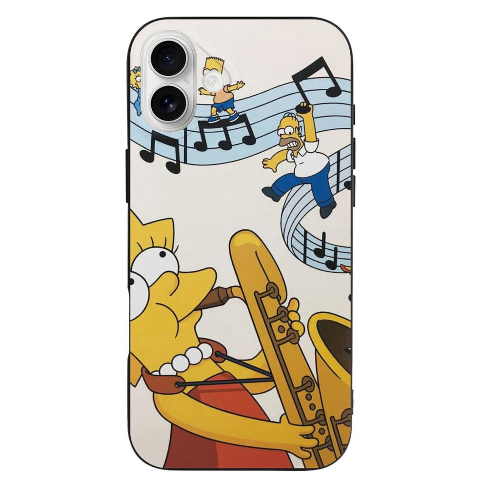 Simpson Tpu Case For Iphone 16 Plus Â Ultra Slim Black 393040726307