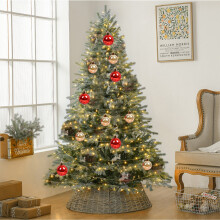 Staron Christmas Ornaments Red Plastic Balls 2.36-inch