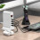 Concentrador de carga USB de 5 puertos, compacto, en forma de U y con seguridad. 6