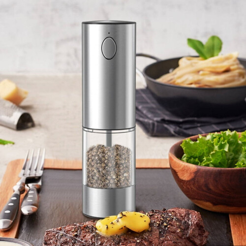 Moulin à sel et poivre électrique rechargeable avec LED réglable