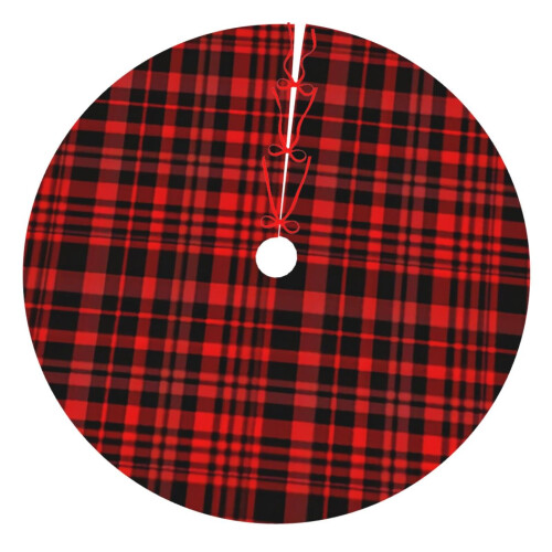 Christmas Tree Skirt Plaid 36 Inch