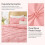 Pink Boho Pintuck Comforter Set Queen 3 pcs 3