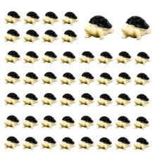 50Pcs Animals Figurines Resin Tiny Animal Miniatures Wild Animal Miniature(Tortoise)