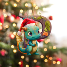 Colgante de dinosaurio bebé de acrílico para árbol de Navidad 26
