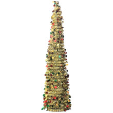 Foldable Artificial Christmas Tree with Stand Blue 1 Pc