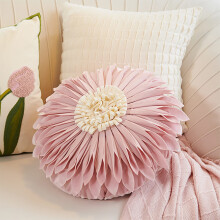 HANXIULIN pink petal throw pillow 18x18 inch