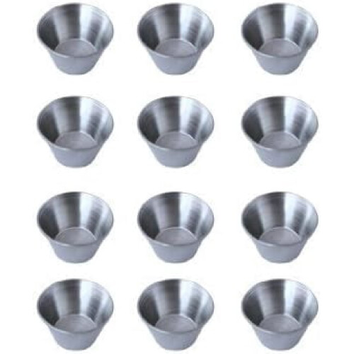 Stainless Steel Ramekins for Condiments 2.5 oz 48 pcs