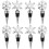 Bouchons de vin réutilisables en forme de flocon de neige (lot de 8) 1