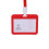 Visitekaarthouder van transparant PP-plastic, 4x3 inch met 1