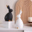 Ceramic Bunny Figurine Porcelain White Style A 4