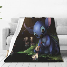 Couverture en flanelle Lilo et Stitch 127 cm x 102 cm