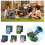Waterdichte Bluetooth-luidspreker met subwoofer en microfoon (blauw) 4