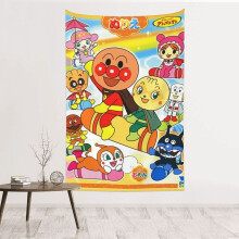 Tapisserie murale Powerpuff Girls en polyester imperméable, taille unique