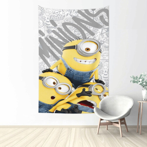 Tapisserie murale Minions 80" x 60"