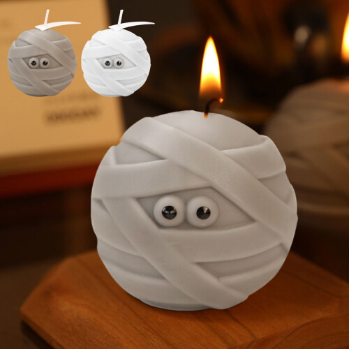 Vela aromática Blukids de Halloween, rosa gris