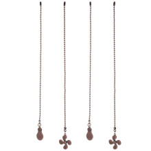 Ensemble de chaînettes pour ventilateur de plafond, bronze rouge, 4 pièces, 30 cm (12 pouces)