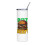 White hamburger-themed slim tumbler 1