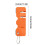 Pierre à aiguiser portable d'extérieur orange 1 pièce 3