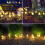 Halloween Solcelledrevne Svampelys Orange Lilla Grøn8Modes 2