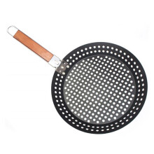 Non-stick pizza iron pan folding baking tray