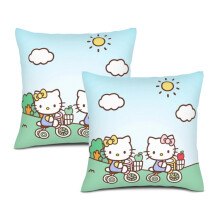 Taie d'oreiller Hello Kitty impression recto verso 24x24 pouces (lot de 2)