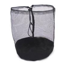 Bolsa de malla negra con cordón para equipo deportivo (1 unidad)