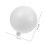 Plastdeksel til lyspære, hvit, kuleformet utendørslampe, 1 stk. 3
