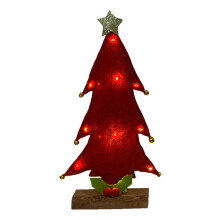 Poaug string light Christmas tree ornament for toddlers, red