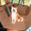 Hamaca impermeable con extensor de asiento trasero para perros y base rígida. 6