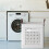 Panier à linge pliable à roulettes blanc de 35 L 2