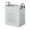 Panier à linge pliable à roulettes blanc de 35 L 3