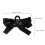 Zwarte strik haarclips van licht hars, 3 stuks 3