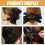 Zwarte strik haarclips van licht hars, 3 stuks 6