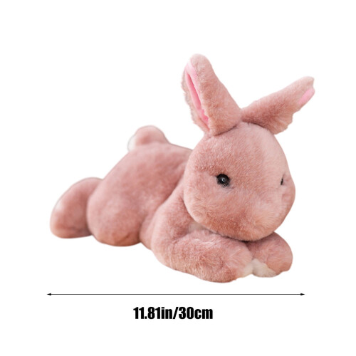 Coelho da Páscoa de Pelúcia Macio Multicolorido, Boneco Dorminhoco 12 2