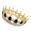 Couronne de cheveux en cristal noir (1 pièce) 5
