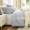Fluffy Twin Comforter Set Light Gray Fleece 2-Piece 2