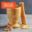 Petit mortier et pilon en bois 3