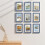 5x7 Picture Frames Set of 9 Navy Engineered Wood 2