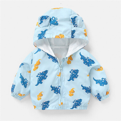 Kleinkindjacke mit Cartoon-Tierprint, Langarm, 12-18 Monate 1