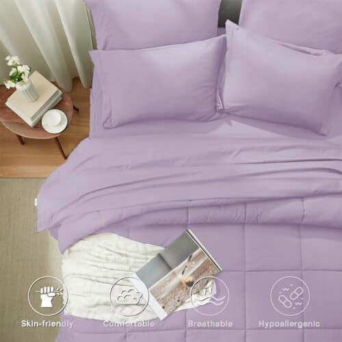 Set de cuvertură Queen Lavender, 7 piese 2