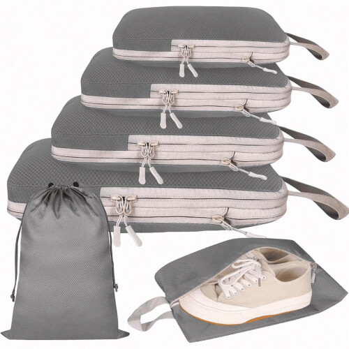 Organizer da viaggio in nylon impermeabile, confezione da 4 2