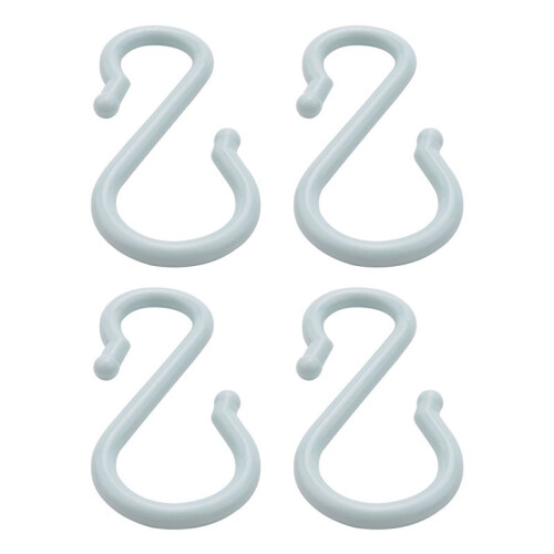 Maya  Plastic Punch Cup Bowl S Shaped Hooks 12 Pcs